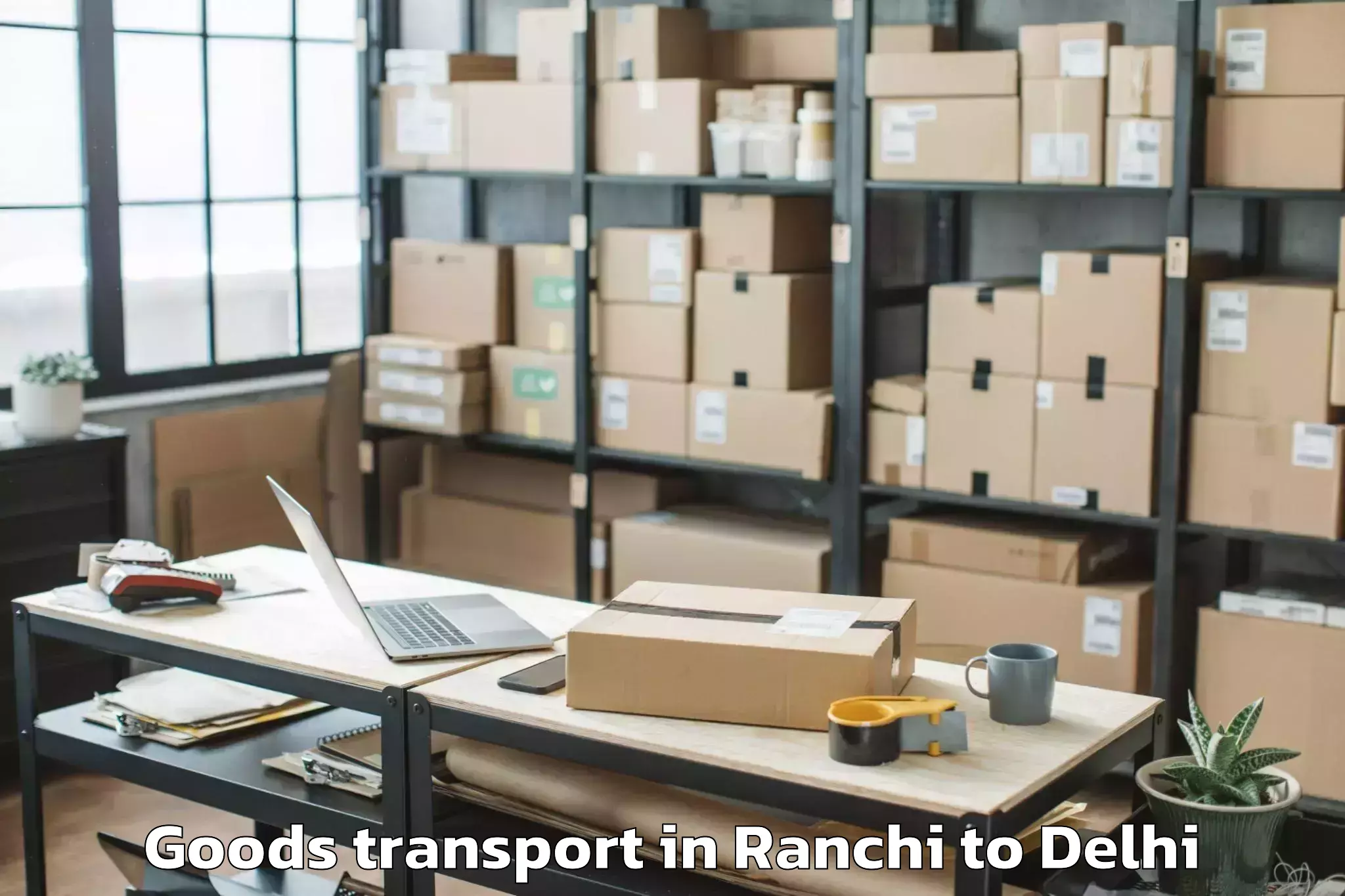 Easy Ranchi to D Mall Paschim Vihar Goods Transport Booking